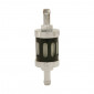 FUEL FILTER REPLAY CYLINDRICAL OPENWORK ALU BLACK Ø8mm (SOLD BY UNIT) 3700948051436