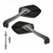 RETROVISEUR SCOOT REPLAY GILLS NOIR (PAIRE) 3700948038949