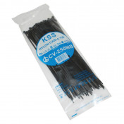 COLLIER DE SERRAGE NYLON TYPE RILSAN 3,6x250mm NOIR (VENDU PAR 100) -P2R- 3700948050422