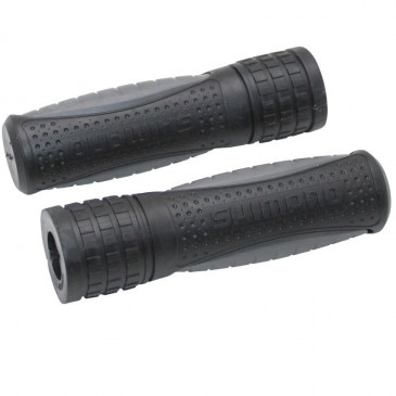 HAND GRIPS FOR URBAN BIKE- SHIMANO DUAL-DENSITY BLACK/GREY L120mm (PAIR)