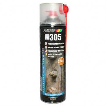 DEGRIPPANT REFROIDISSEUR MOTIP M305 (DEBLOQUE PAR BAISSE SOUDAINE DE TEMPERATURE -30°C) (AEROSOL 500ml) 8711347226108