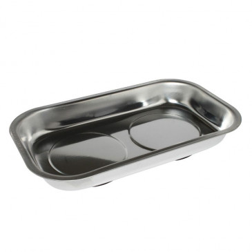 RECIPIENT/GAMELLE/BAC MAGNETIQUE RECTANGULAIRE POUR RECEVOIR LES VIS AU DEMONTAGE (LONG 240mm - LARG 140mm) AVEC CAOUTCHOUC ANTI-DERAPANT -BUZZETTI- (0545) (GAMELLE) 3700948282090