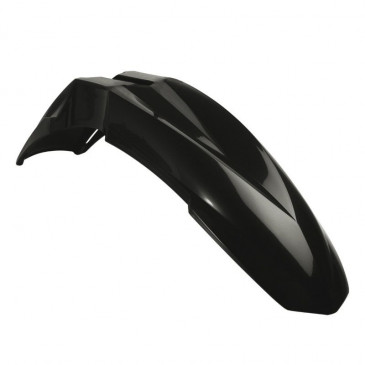 FRONT MUDGUARD FOR 50cc MOTORBIKE POLISPORT SUPERMOTARD - BLACK-(UNIVERSAL)