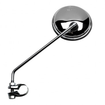 MIRROR FOR MOPED VICMA - ROUND - CHROME - CLAMP MOUNTING