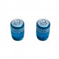 VALVE CAP-SCHRADER - VICMA "TO COOL" KNURLED BLUE (PAIR) 8430525042117