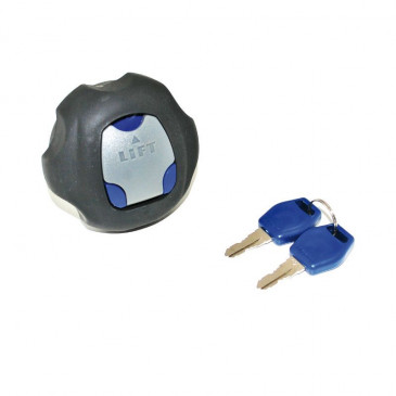 BOUCHON D'ESSENCE ANTIVOL 50 A BOITE ADAPTABLE SUZUKI 50 RMX, SMX/DERBI 50 SENDA/KYMCO 50 MXU (QUAD) (DIAM RESERVOIR 52mm) 8430525016774