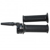 POIGNEE DE GAZ 50 A BOITE DOMINO ADAPTABLE MBK 50 X-POWER/YAMAHA 50 TZR AVEC REVETEMENT NOIR 8033900028012