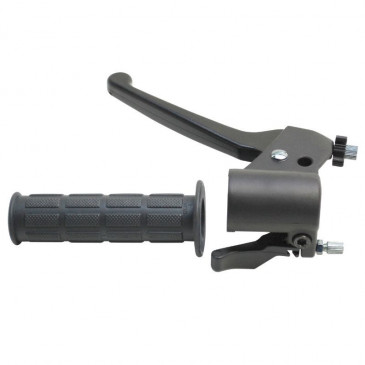 POIGNEE DE FREIN CYCLO ADAPTABLE MBK 88, 89 AVEC STARTER NOIR GAUCHE -DOMINO- 8033900016538