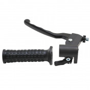 BRAKE HANDLE FOR MOPED PIAGGIO 50 CIAO PX 1989>1992- WITH ALUMINIUM BRAKE LEVER - LEFT + CHOKE LEVER -DOMINO- 8033900019799