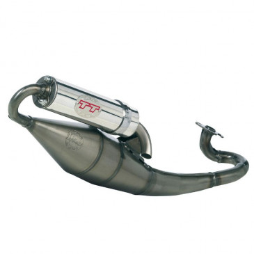 EXHAUST FOR SCOOT LEOVINCE TT POLISHED FOR MBK 50 BOOSTER 2004>/YAMAHA 50 BWS 2004> (REF 4091)