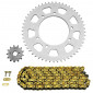 KIT CHAINE ADAPTABLE GILERA 50 RCR ENDURO 2003>2005 420 13x53 (DIAM COURONNE 105/125/8.5) (DEMULTIPLICATION ORIGINE) -AFAM- 5400598046513