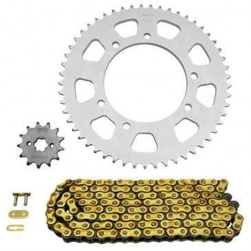 KIT CHAINE ADAPTABLE GILERA 50 RCR ENDURO 2003>2005 420 13x53 (DIAM COURONNE 105/125/8.5) (DEMULTIPLICATION ORIGINE) -AFAM- 5400598046513