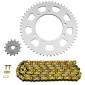 KIT CHAINE ADAPTABLE GILERA 50 SMT 2003>2004, SMT SM 2003>2005 420 14x53 (DIAM COURONNE 105/125/8.5) (DEMULTIPLICATION ORIGINE) -AFAM- 5400598046544
