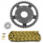 CHAIN AND SPROCKET KIT FOR DERBI 50 SENDA SM CLASSIC 1999>2002 420 13x53 (BORE Ø 53mm + OFFSET) (OEM SPECIFICATION) -AFAM-