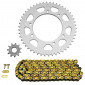 KIT CHAINE ADAPTABLE MBK 50 X-LIMIT ENDURO 2003>2006 / YAMAHA 50 DT R 2003>2006 420 11x50 (DIAM COURONNE 105/125/8.5) (DEMULTIPLICATION ORIGINE) -AFAM- 5400598055515