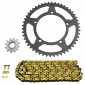CHAIN AND SPROCKET KIT FOR MBK 50 XLIMIT SUPERMOTO 2002 / YAMAHA 50 DT R 2002 420 12x50 (BORE Ø 105mm) (OEM SPECIFICATION) -AFAM-