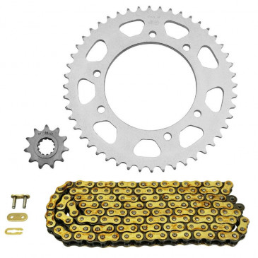 CHAIN AND SPROCKET KIT FOR MBK 50 X-LIMIT SUPERMOTO 2003>2006 / YAMAHA 50 DT R 2003>2006 420 11x48 (BORE Ø 105mm) (OEM SPECIFICATION) -AFAM-