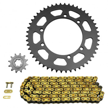 KIT CHAINE ADAPTABLE SUZUKI 50 SMX, RMX 1996>2003 420 12x50 (DIAM COURONNE 110/125/8.5) (DEMULTIPLICATION ORIGINE) -AFAM- 5400598036545