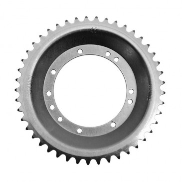 COURONNE CYCLO ADAPTABLE PEUGEOT 103 ROUE RAYONS 45 DTS (ALESAGE 94 mm) 11 TROUS -SELECTION P2R- 3665180011917