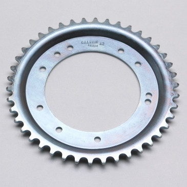 COURONNE CYCLO ADAPTABLE MBK 51 ROUE ALU GRIMECA 42 DTS (ALESAGE 98 mm) 10 TROUS -SELECTION P2R- 3665180011986