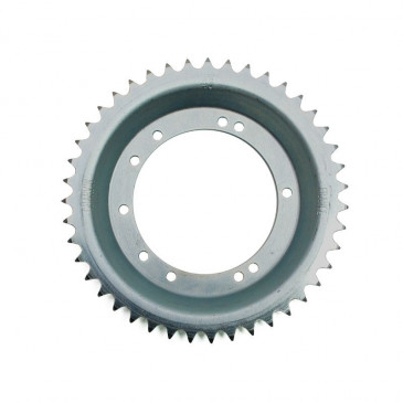 COURONNE CYCLO ADAPTABLE PEUGEOT 103 ROUE BATONS ACIER 43 DTS (ALESAGE 94 mm) 10 TROUS -SELECTION P2R- 3665180011757