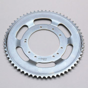 REAR CHAIN SPROCKET FOR MOPED MBK 51 GRIMECA ALU-WHEEL- 60 TEETH (BORE Ø 98mm) 10 DRILL HOLES (BLACK) -SELECTION P2R- 3665180012037