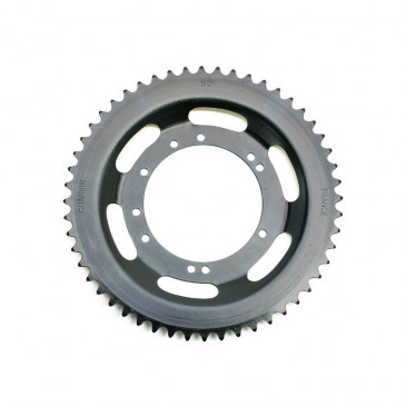 COURONNE CYCLO ADAPTABLE PEUGEOT 103 ROUE BATONS ACIER 52 DTS (ALESAGE 94 mm) 10 TROUS -SELECTION P2R- 3665180011771