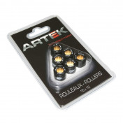GALET/ROULEAU SCOOT ARTEK K1 15x12 4,5g (x6) POUR MBK 50 BOOSTER, NITRO, OVETTO, STUNT/YAMAHA 50 BWS, AEROX, NEOS 3700948001684