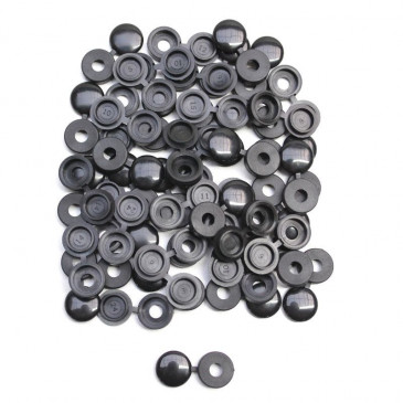 CACHE RIVET PLAQUE IMMATRICULATION NOIR (VENDU PAR 100) 3700948121092