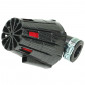FILTRE A AIR REPLAY E5 BOX CARBONE BRILLANT MOUSSE ROUGE FIXATION COUDE 90° DIAM 35/28 3700948035757