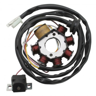 STATOR ALLUMAGE SCOOT ADAPTABLE MBK 50 BOOSTER 1990>2003, OVETTO 1997>2001, NITRO 1997>2003 / YAMAHA 50 BWS 1990>2003, NEOS 2T 1997>2003, AEROX 1997>2003 (6 POLES) -P2R- 3700948065693
