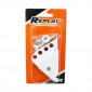 REHAUSSE AMORTISSEUR SCOOT REPLAY POUR MBK 50 BOOSTER 1999>2003/YAMAHA 50 BWS 1999>2003 ARGENT (4 POSITIONS)