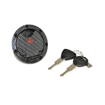 FUEL CAP (LOCKABLE) FOR SCOOT( REPLAY) FOR 50 MBK NITRO/50 YAMAHA AEROX- SHINY CARBON, 3700948030851