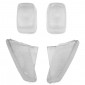 LENS FOR FLASHER FOR SCOOT MBK 50 BOOSTER 1990>1998/YAMAHA BWS 1990>1998 FRONT+REAR TRANSPARENT (x4) -REPLAY 3700948031018