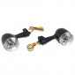 CLIGNOTANT SCOOT ADAPTABLE MBK 50 NITRO/YAMAHA 50 AEROX/DERBI 50 SENDA AR/BETA 50 RR AR TRANSPARENT/NOIR AMPOULE MIROIR ECLAIRANT ORANGE (PAIRE) -REPLAY- 3700948032152
