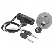 CONTACTEUR A CLE 50 A BOITE ADAPTABLE APRILIA 50 RS 1995>1998 (AVEC SERRURE DE SELLE + BOUCHON ESSENCE) -P2R- 3700948057759