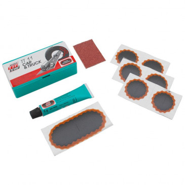 REPAIR KIT FOR INNER TUBE TIP TOP TT11 (4 PATCHES F1 + 1 PATCH F2 + 1 SPECIAL GLUE 5g) (506 0203)