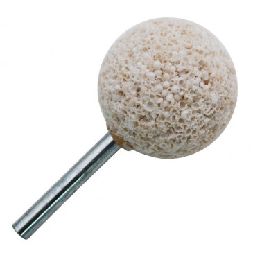 MEULE PIERRE SPHERIQUE (DIAM 40mm - TIGE DE 6mm) -TIP TOP- (5950090) 4007220125007