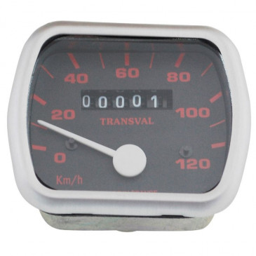 SPEEDOMETER FOR MOPED TRANSVAL 120KM/H FOR PEUGEOT 103 VOGUE, MVL- 16 INCHES WHEEL (WITH GEAR UNIT + TRANSMISSION)