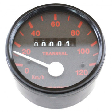 SPEEDOMETER FOR MOPED TRANSVAL 120KM/H FOR PEUGEOT 103 SPX-RCX ( WITH GEAR UNIT + TRANSMISSION)