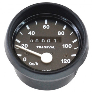 COMPTEUR CYCLO TRANSVAL 120KM/H POUR MBK 51S LELEU (AVEC DEMULTIPLICATEUR + TRANSMISSION) 5440400401202