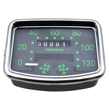 COMPTEUR CYCLO TRANSVAL 120KM/H POUR MBK/MOTOBECANE 88 (AVEC DEMULTIPLICATEUR + TRANSMISSION) 5460400413201