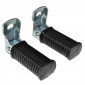 FOOTREST FOR MOPED REPLAY (FOR PASSENGER) (ON REAR WHEEL AXLE) FOR PEUGEOT 103/MBK 51 BLACK (PAIR) 3701213402106
