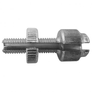 VIS CREUSE TENDEUR DE CABLE CYCLO DIAM M7 - LONG 25mm - DIAM INT POUR GAINE 7mm FENDUE EN ACIER ZINGUE (VENDU A L'UNITE) -SELECTION P2R- 3700948142707