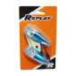 DECORATIVE LIGHTNING REPLAY "WATER DROP" FENDER TRANSPARENT/BLUE WITH ORANGE BULB(L 62mm / H 18mm / W 22mm) (PAIR) ** 3700948033951