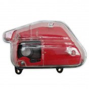 FILTRE A AIR SCOOT ADAPTABLE MBK 50 BOOSTER 1990>2003, STUNT 1990>2003/YAMAHA 50 BWS 1990>2003, SLIDER 1990>2003 TRANSPARENT MOUSSE ROUGE (BOITE A AIR) -REPLAY- 3700948081969
