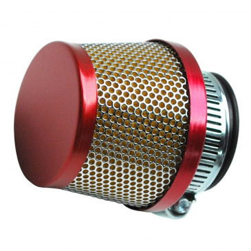 FILTRE A AIR REPLAY CONIQUE ROUGE FIXATION DROITE DIAM 35/28