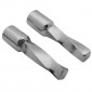 REPOSE PIED CYCLO PILOTE TORSADE ACIER CHROME POUR PEUGEOT 103/MBK 51 (PAIRE) -SELECTION P2R- 3700948082256