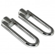 REPOSE PIED CYCLO PILOTE U LISSE ACIER CHROME POUR PEUGEOT 103/MBK 51 (PAIRE) -SELECTION P2R- 3701213420391