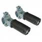 REPOSE PIED CYCLO PASSAGER FIXATION BRAS OVALE POUR PEUGEOT 103 SP-MVL/MBK 51 NOIR (PAIRE) -SELECTION P2R- 3700948082225